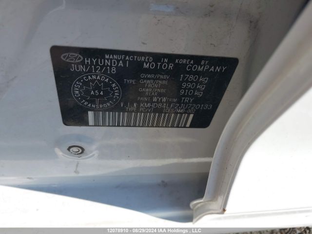 KMHD84LF2JU720133 Hyundai ELANTRA GL