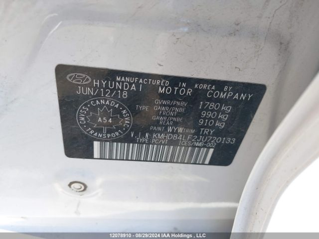 KMHD84LF2JU720133 Hyundai ELANTRA GL