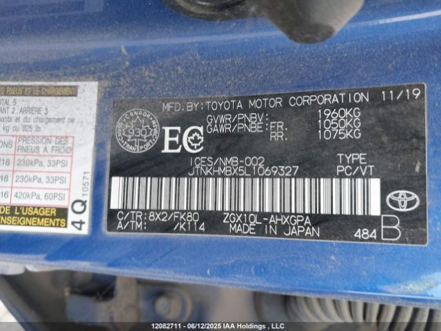 JTNKHMBX5L1069327 Toyota 3zr-fae
