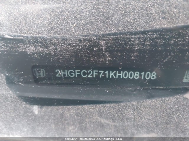 Honda k20c2 2019 2HGFC2F71KH008108 Image 18