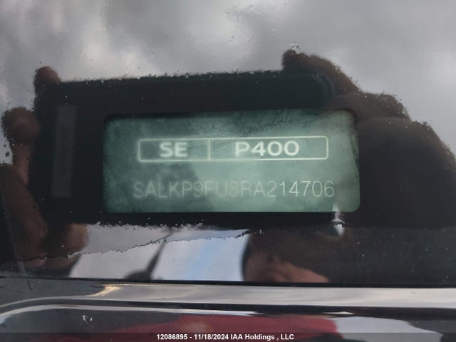 SALKP9FU8RA214706 Land Rover aj120p6h