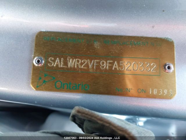 SALWR2VF9FA520332 Land Rover supercharged lev3 sulev30