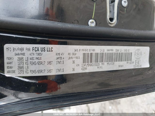 1C4PJMBN6KD153229 Jeep 2019