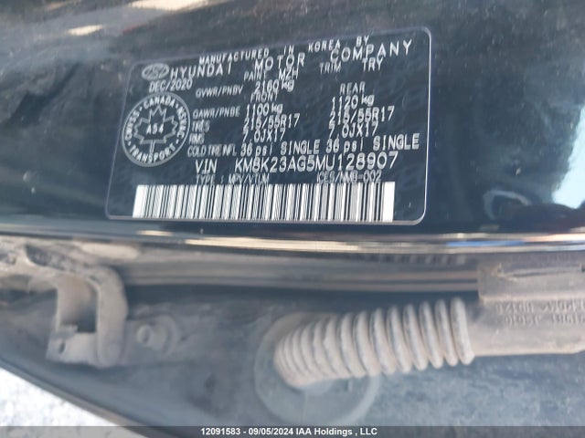 KM8K23AG5MU128907 Hyundai Kona