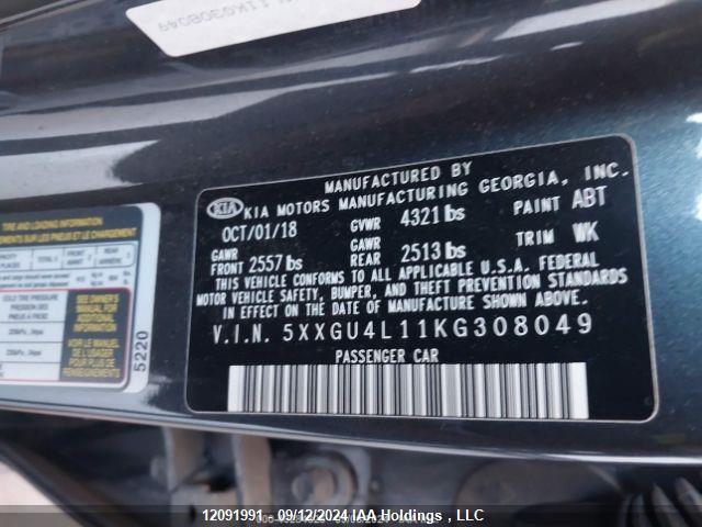 5XXGU4L11KG308049 KIA OPTIMA EX