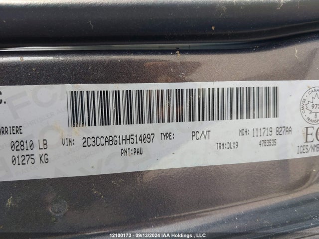 Aukcja sprzedaży 2017 Chrysler 300 S, vin: 2C3CCABG1HH514097, numer aukcji: 12100173