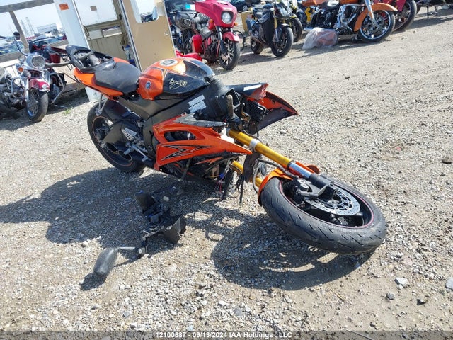 12100687 :رقم المزاد ، JYARJ16N89A001803 vin ، 2009 Yamaha Yzfr6 مزاد بيع