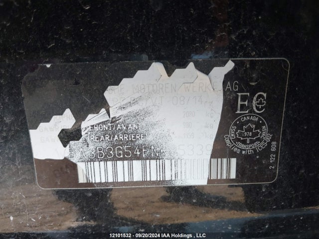 WBA3B3G54FNR85339 BMW 328I