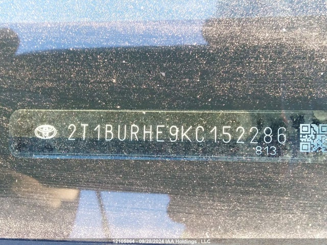 2T1BURHE9KC152286 Toyota Corolla L/le/xle/se/xse
