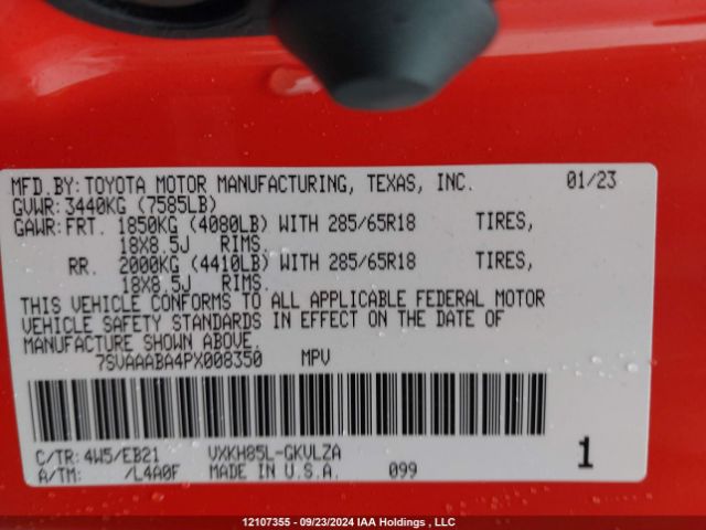 7SVAAABA4PX008350 Toyota v35a-fts, 1tm