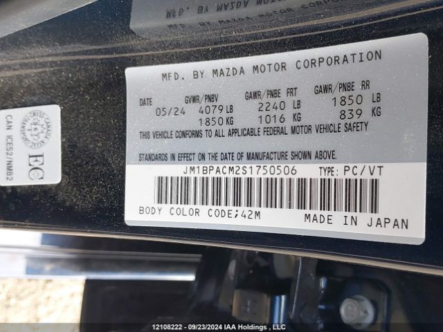 JM1BPACM2S1750506 Mazda MAZDA3