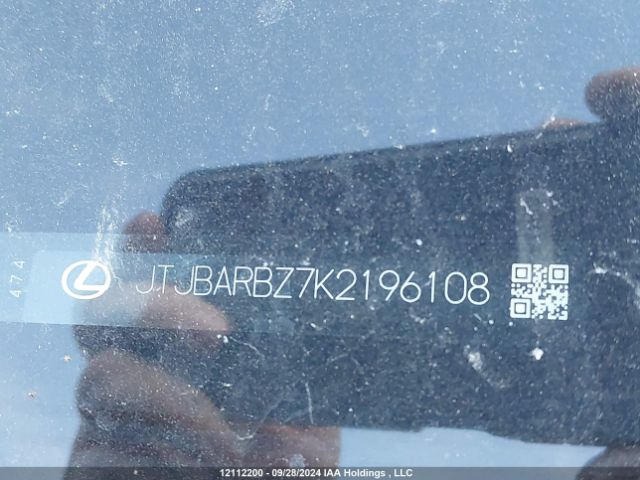 JTJBARBZ7K2196108 Lexus 8ar-fts