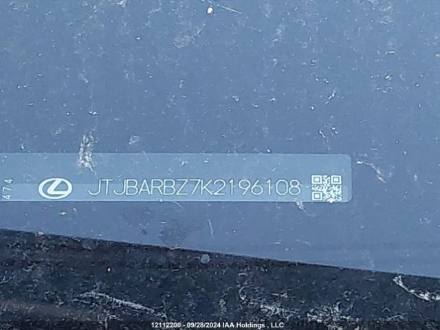 JTJBARBZ7K2196108 Lexus 8ar-fts