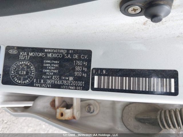 3KPFK4A78JE201001 KIA Forte