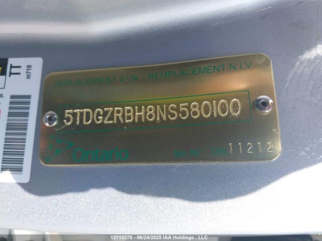 5TDGZRBH8NS580100 Toyota 2gr-fks
