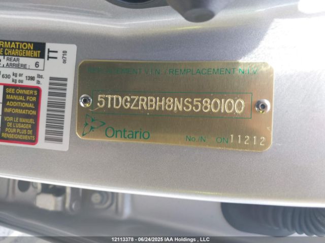 5TDGZRBH8NS580100 Toyota 2gr-fks