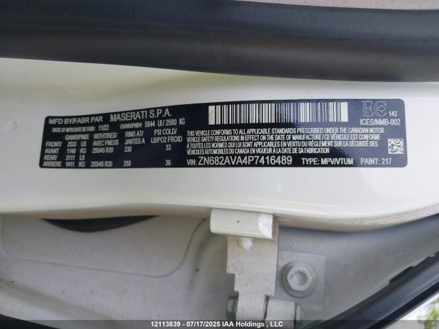 Maserati Grecale 2023 ZN682AVA4P7416489 Image 9