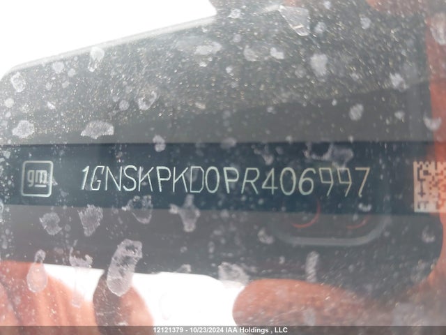 12121379 :رقم المزاد ، 1GNSKPKD0PR406997 vin ، 2023 Chevrolet Tahoe مزاد بيع