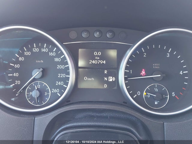 12126104 :رقم المزاد ، 4JGBB25E89A524065 vin ، 2009 Mercedes-benz Ml-class مزاد بيع