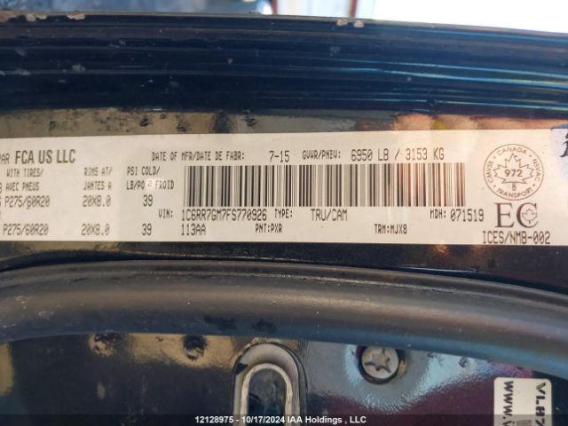 1C6RR7GM7FS770926 Dodge 1500