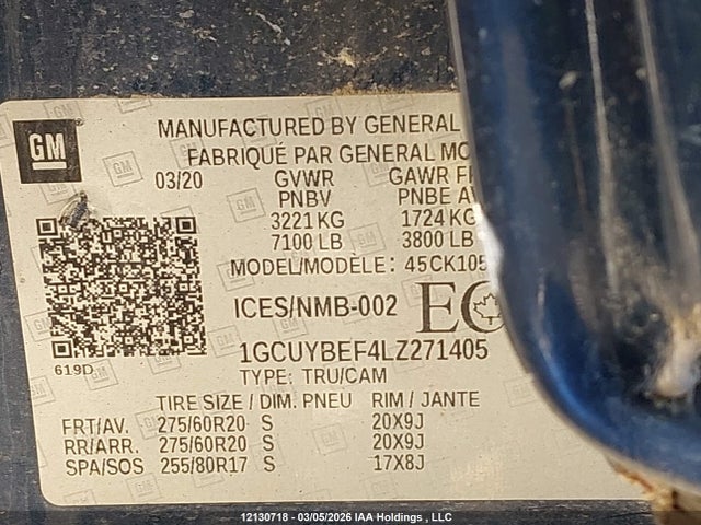 1GCUYBEF4LZ271405 Chevrolet Silverado 1500