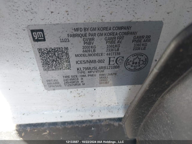 KL79MUSL4RB121008 Chevrolet l3t
