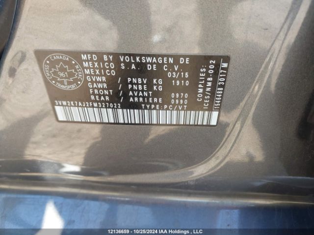 3VW2K7AJ2FM327022 Volkswagen Jetta