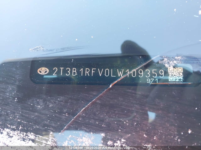 2T3B1RFV0LW109359 Toyota RAV4 LE