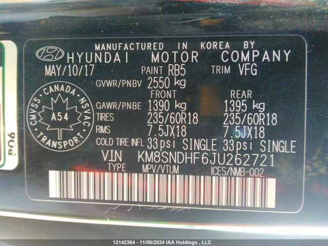 KM8SNDHF6JU262721 Hyundai gdi lambda ?