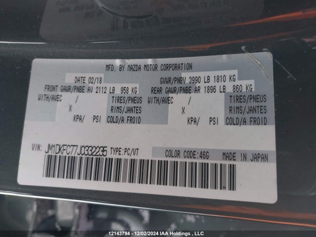 Mazda pe 2018 JM1DKFC77J0332235 Image 9