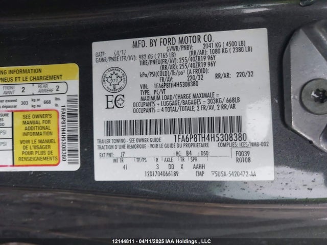 Ford Mustang Ecoboost Premium 2017 1FA6P8TH4H5308380 Image 9