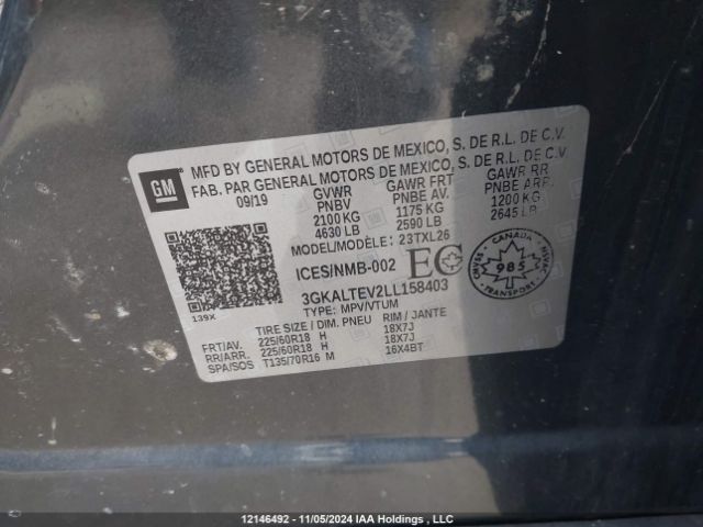 3GKALTEV2LL158403 GMC Terrain