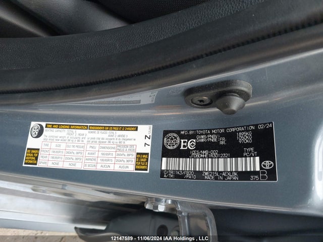 JTDBDMHE1R3012321 Toyota 2zr-fxe