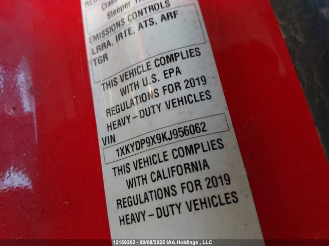 1XKYDP9X9KJ956062 Kenworth Mx/mx-13