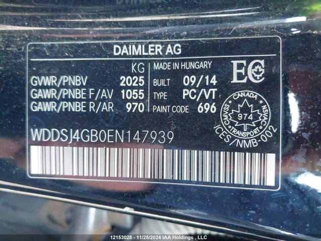 Mercedes-Benz CLA-Class 2014 WDDSJ4GB0EN147939 Image 9