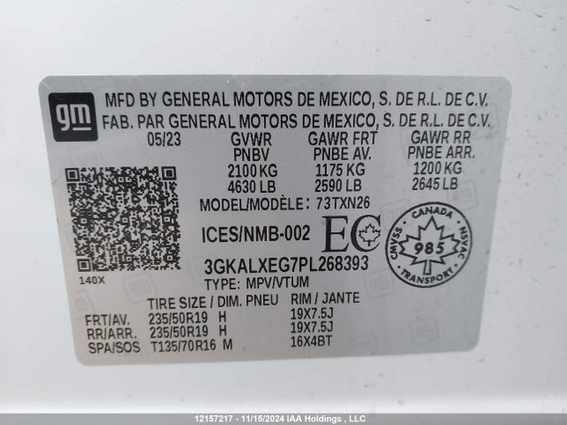 3GKALXEG7PL268393 GMC Terrain Denali