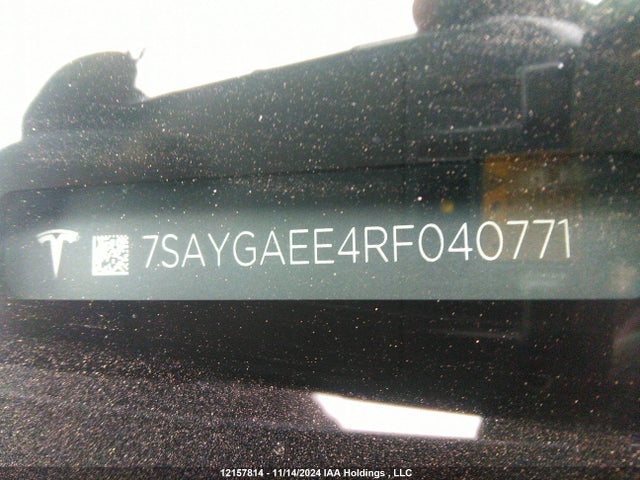 7SAYGAEE4RF040771 Tesla Model Y