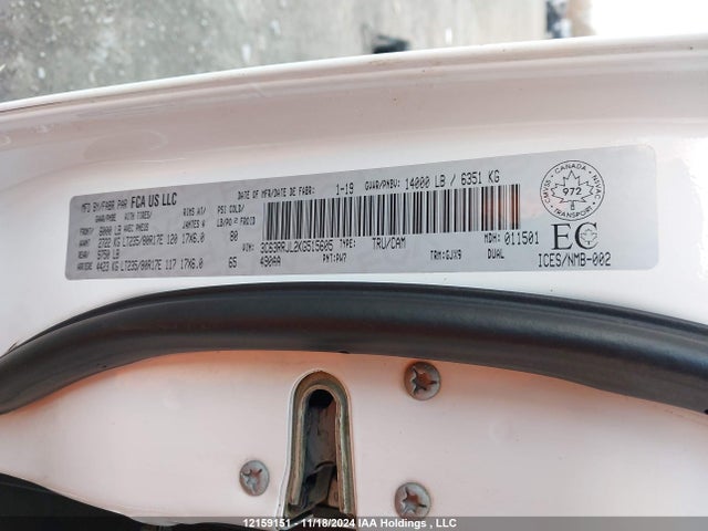 3C63RRJL2KG515605 RAM 2019