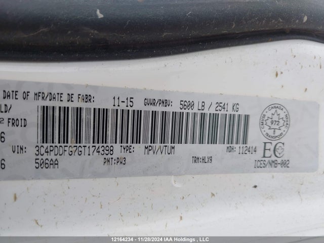 3C4PDDFG7GT174398 Dodge 2016