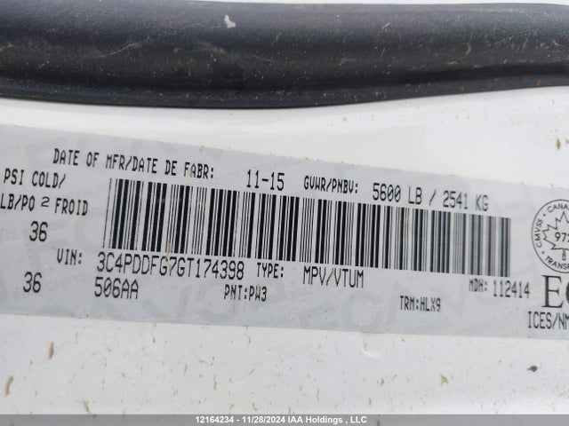 3C4PDDFG7GT174398 Dodge 2016