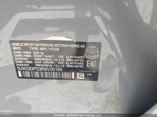 5UX53DP03R9V00185 BMW X3
