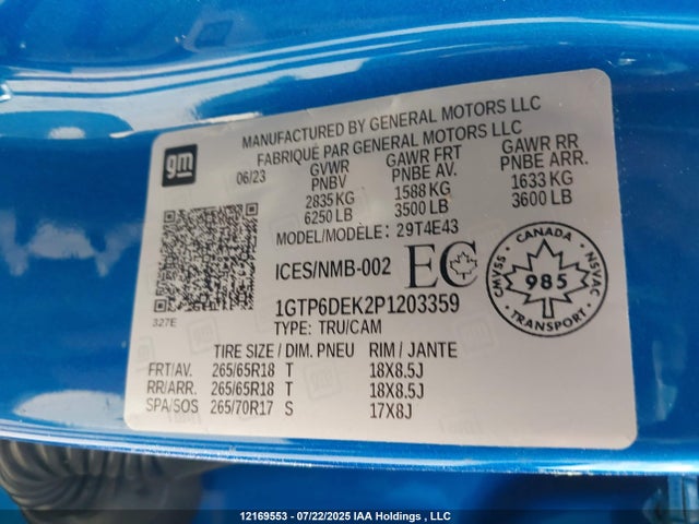 1GTP6DEK2P1203359 GMC l3b