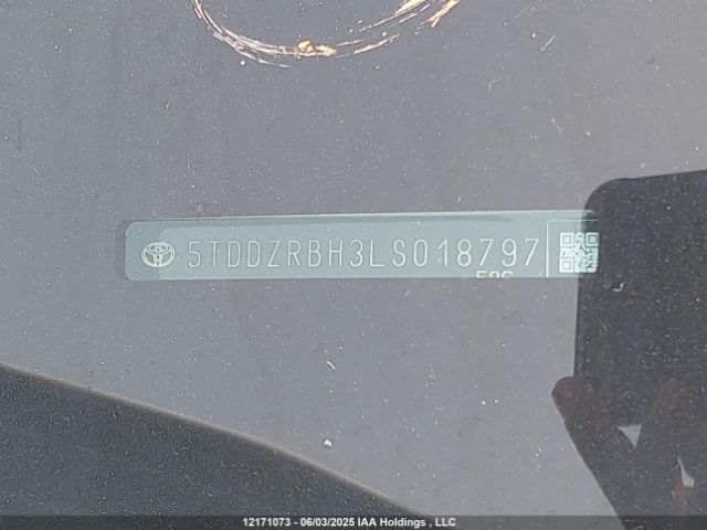 5TDDZRBH3LS018797 Toyota 2gr-fks