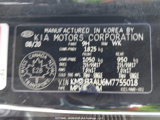 KNDJ33AU6M7755018 KIA Soul