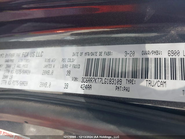 3C6RR7KT7LG183109 RAM 1500