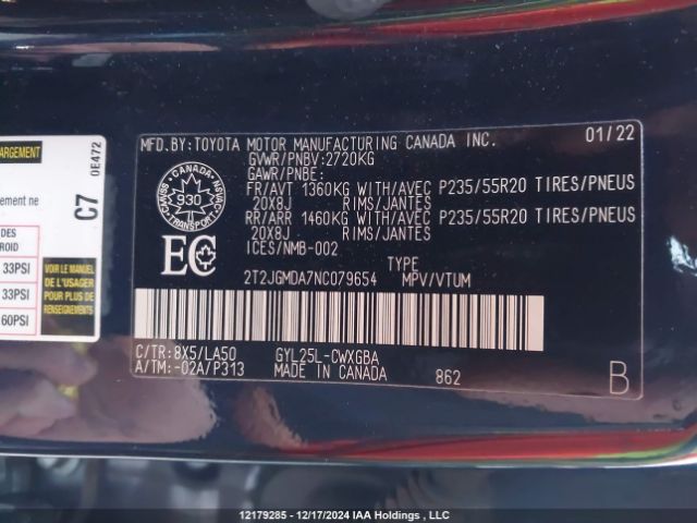2T2JGMDA7NC079654 Lexus 2gr-fxs, 6jm+2fm