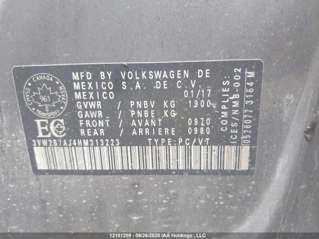 Volkswagen 1.4 tsi 2017 3VW2B7AJ4HM313223 Image 19