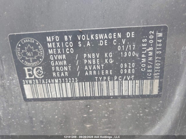 Volkswagen 1.4 tsi 2017 3VW2B7AJ4HM313223 Image 20
