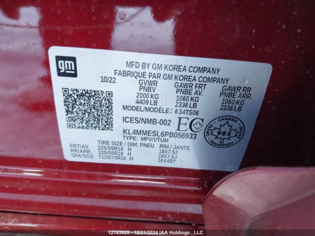 KL4MMESL6PB056933 Buick l3t