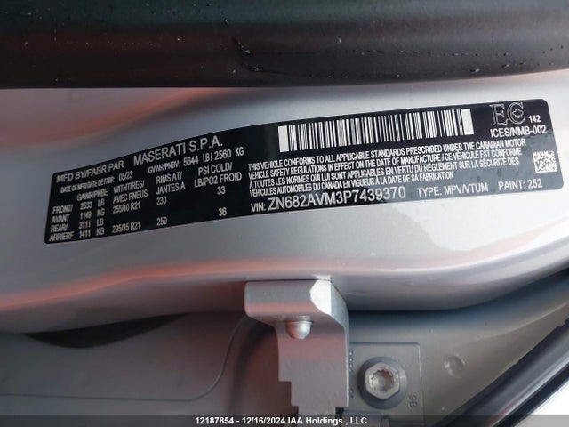 ZN682AVM3P7439370 Maserati Grecale